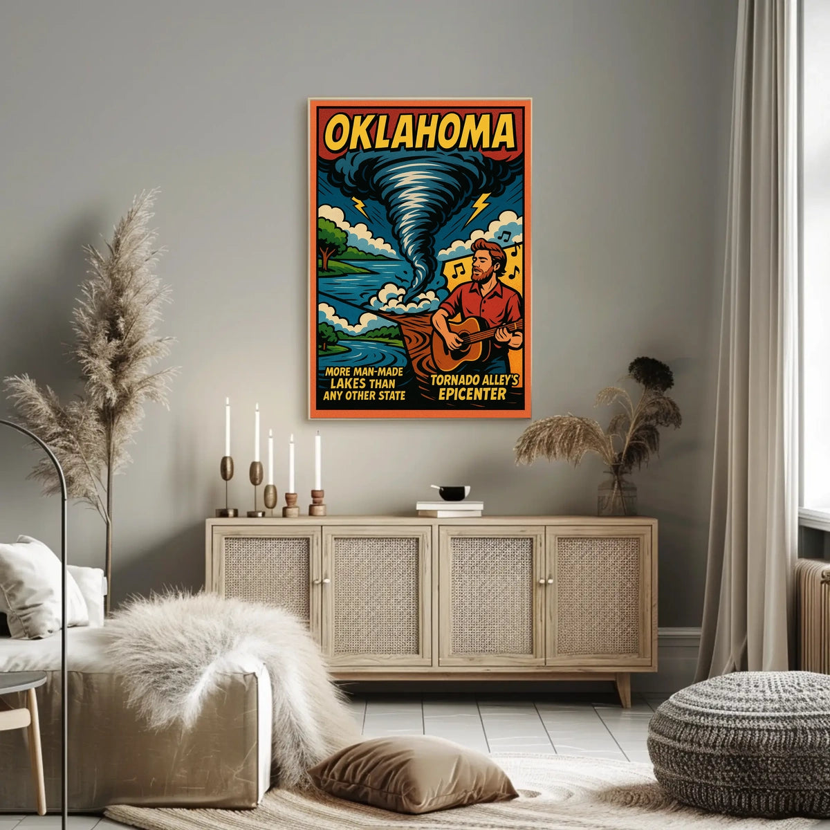 Oklahoma Tornado AlleyS Epicenter Poster