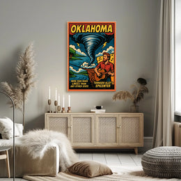 Oklahoma Tornado AlleyS Epicenter Poster