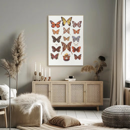 Butterfly Collection and Smokey Bear Poster PosterGoat