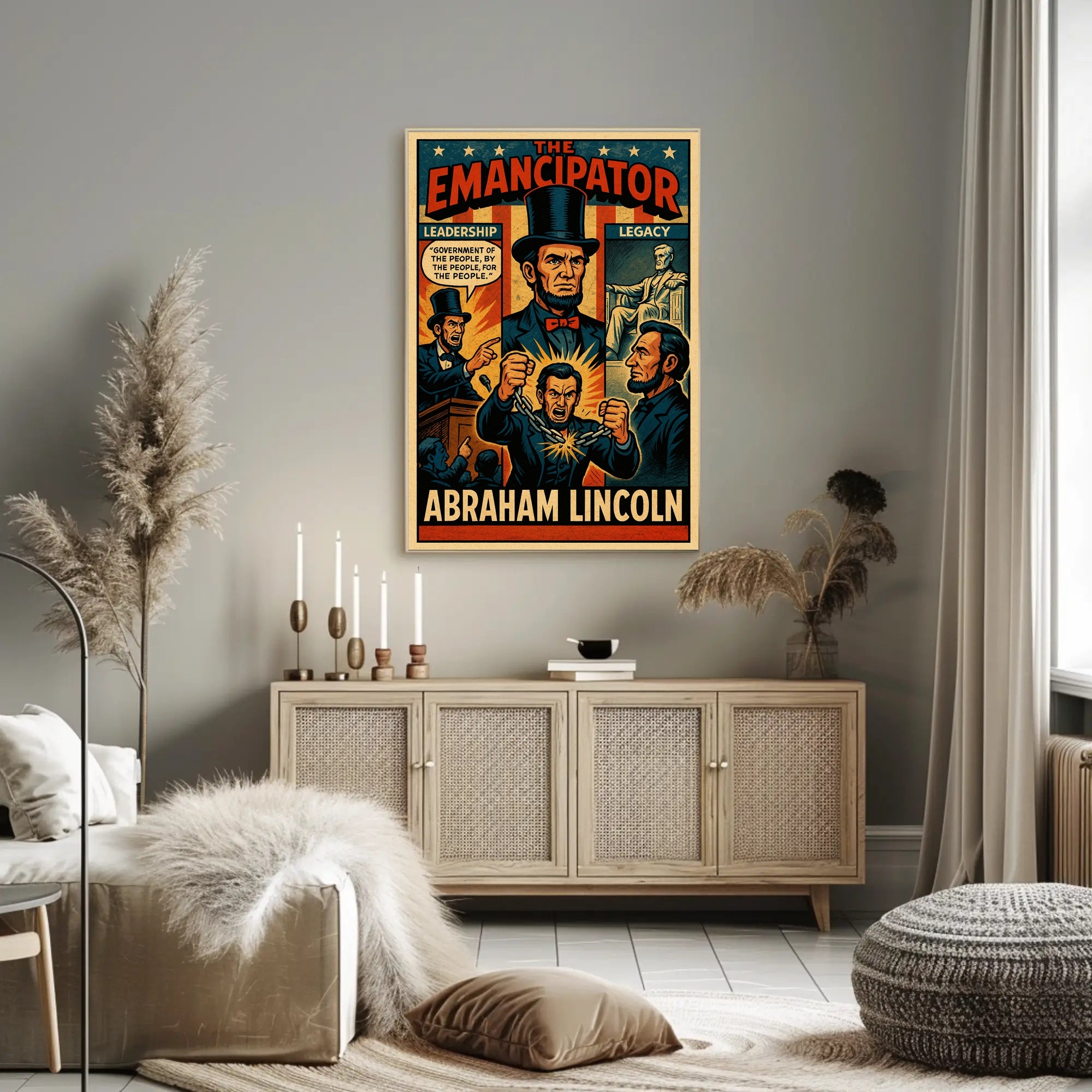 Abraham Lincoln The Emancipator Poster PosterGoat