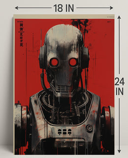 Futuristic Robot Design Poster