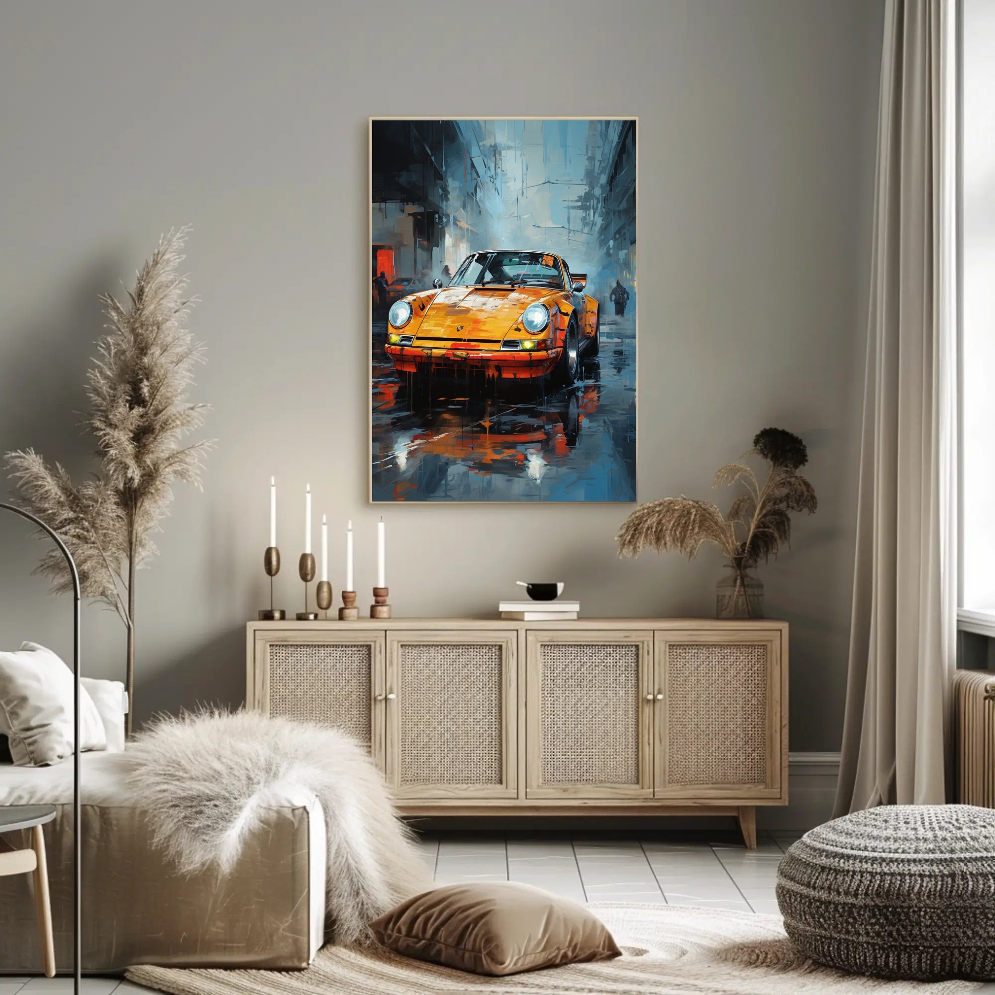 Urban Elegance Classic Car Art Poster PosterGoat