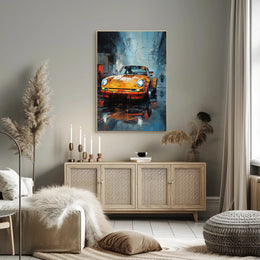 Urban Elegance Classic Car Art Poster PosterGoat