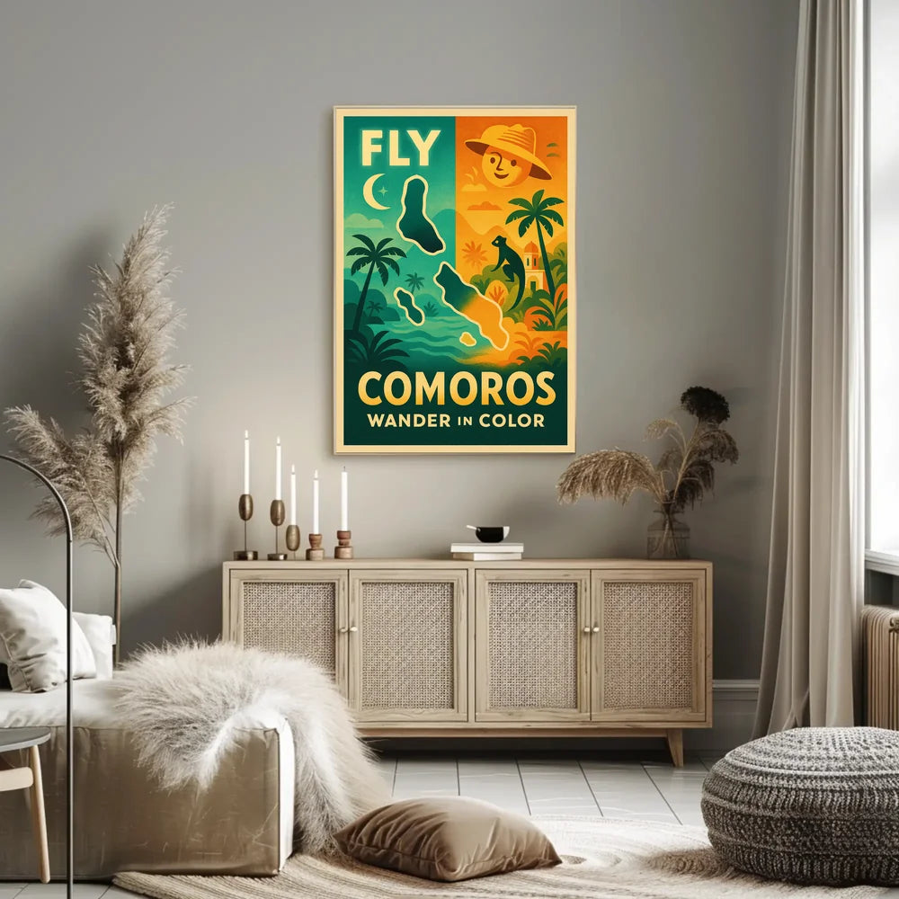 Comoros Adventure Wanderlust Travel Poster PosterGoat