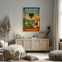 Albania: Land of Eagles Cultural Heritage Travel Poster