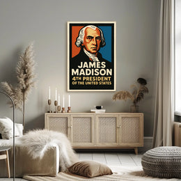 James Madison 4th President Poster