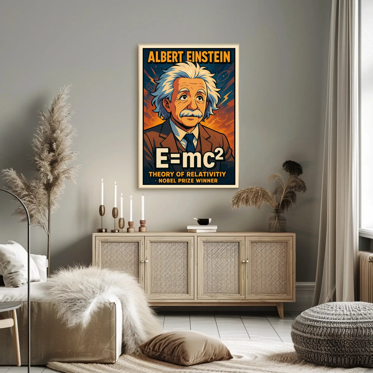 Albert Einstein Theory Of Relativity Poster