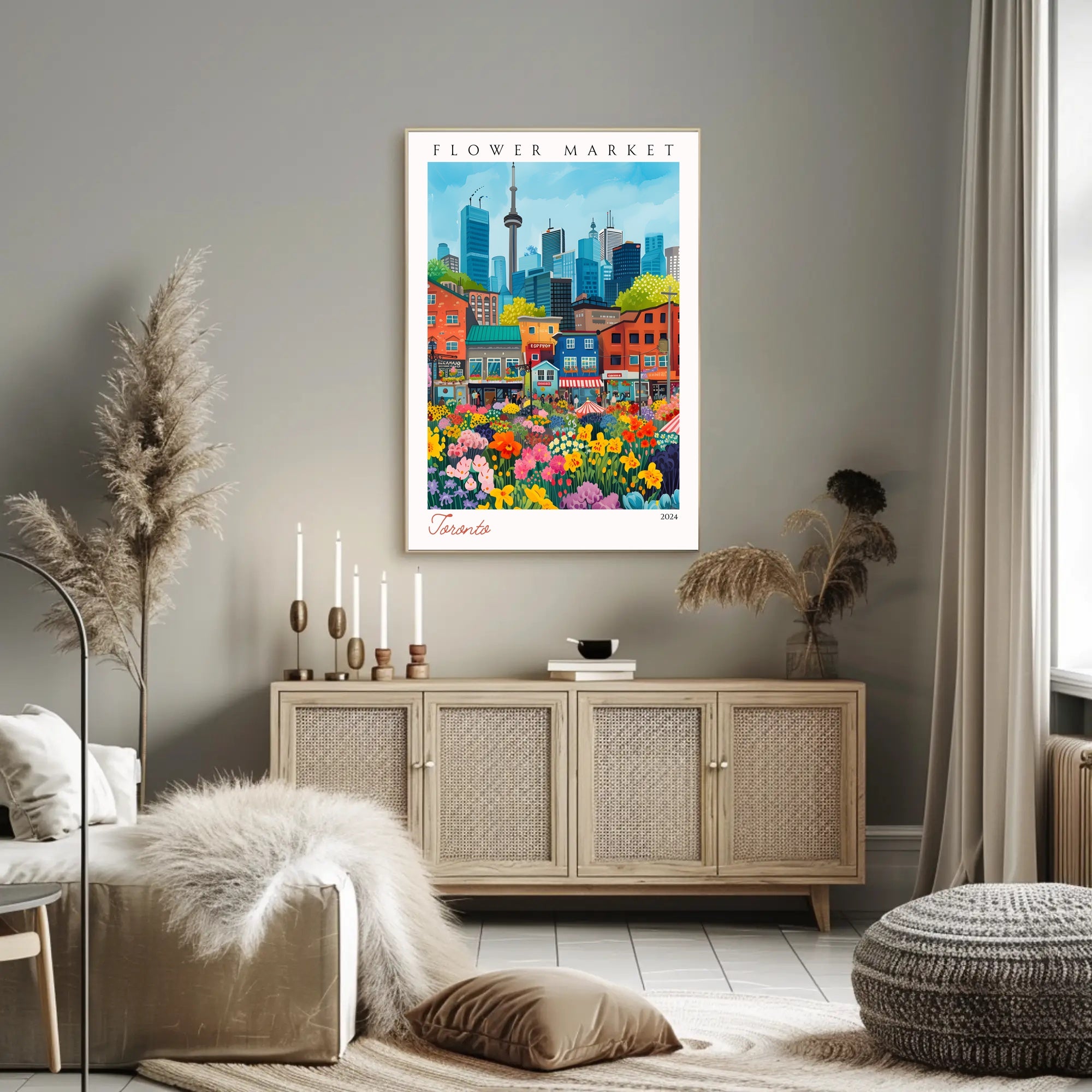 Toronto Flower Market 2024 Poster PosterGoat