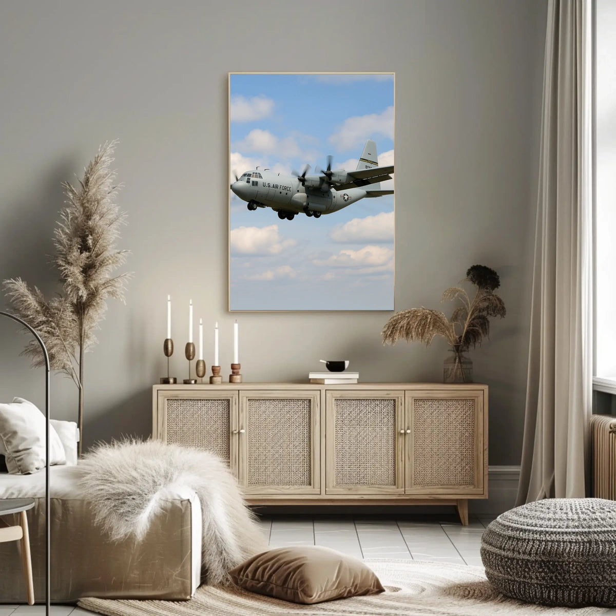 U.S. Air Force C-130 Hercules Military Recruitment Poster