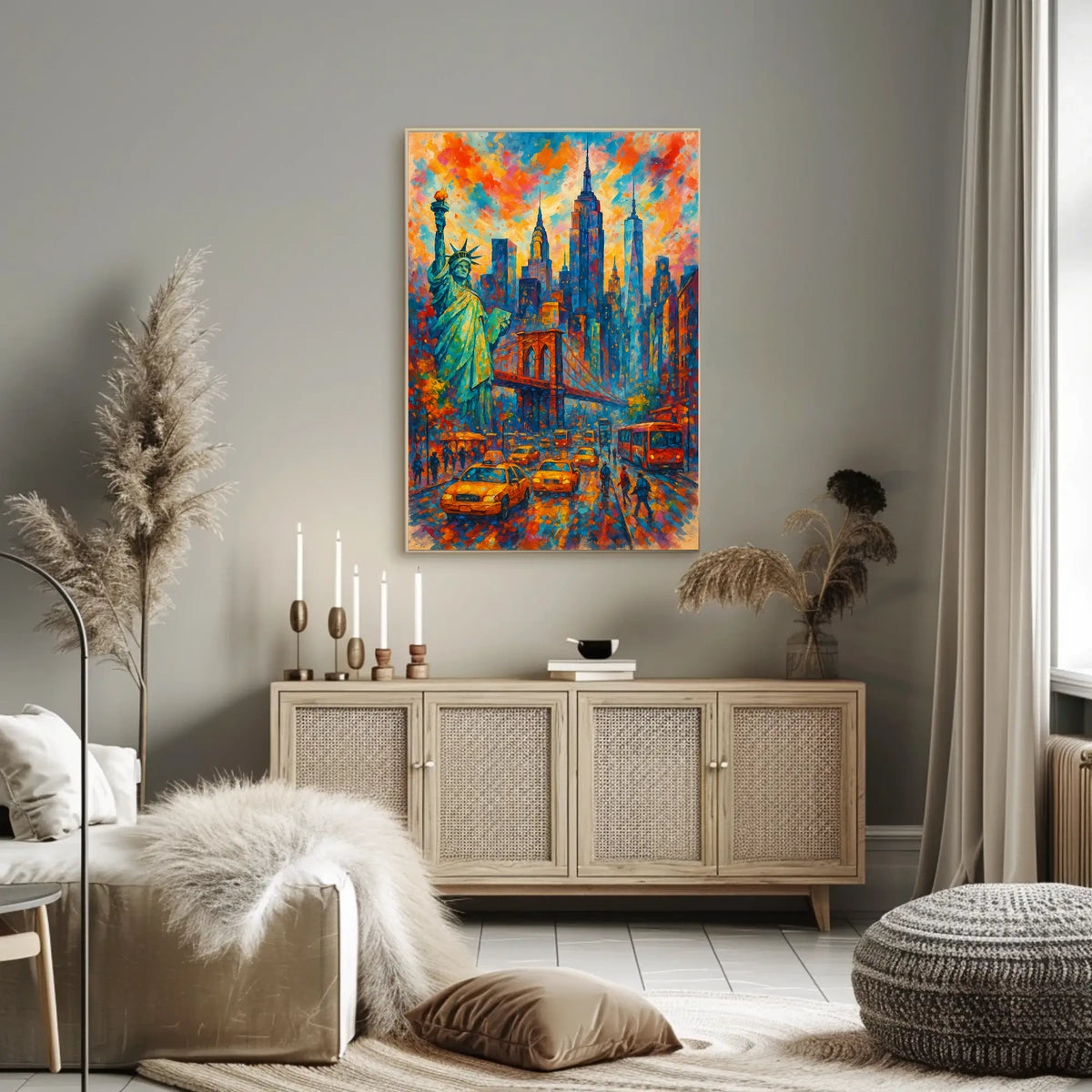 Vibrant Cityscape New York in Colors