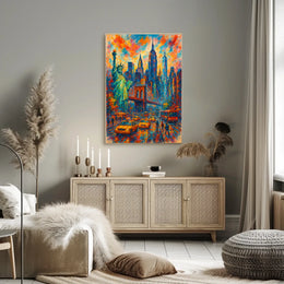 Vibrant Cityscape New York in Colors