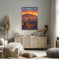 El Paso, TX Sun City Poster