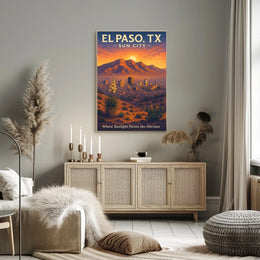 El Paso, TX Sun City Poster