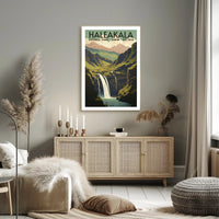 Haleakala National Park Scenic Poster Hawaii Wall Art