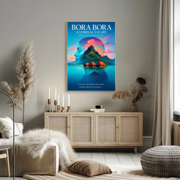 Bora Bora  A Surreal Escape Poster PosterGoat