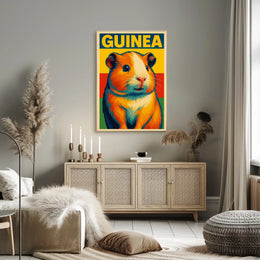 Guinea Pig Pop Art Poster