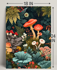 Enchanted Forest Flora William Morris Art Poster