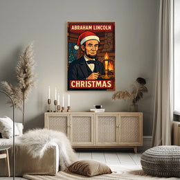 Abraham Lincoln Christmas Poster