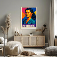 Montserrat Vibrant Portrait Poster
