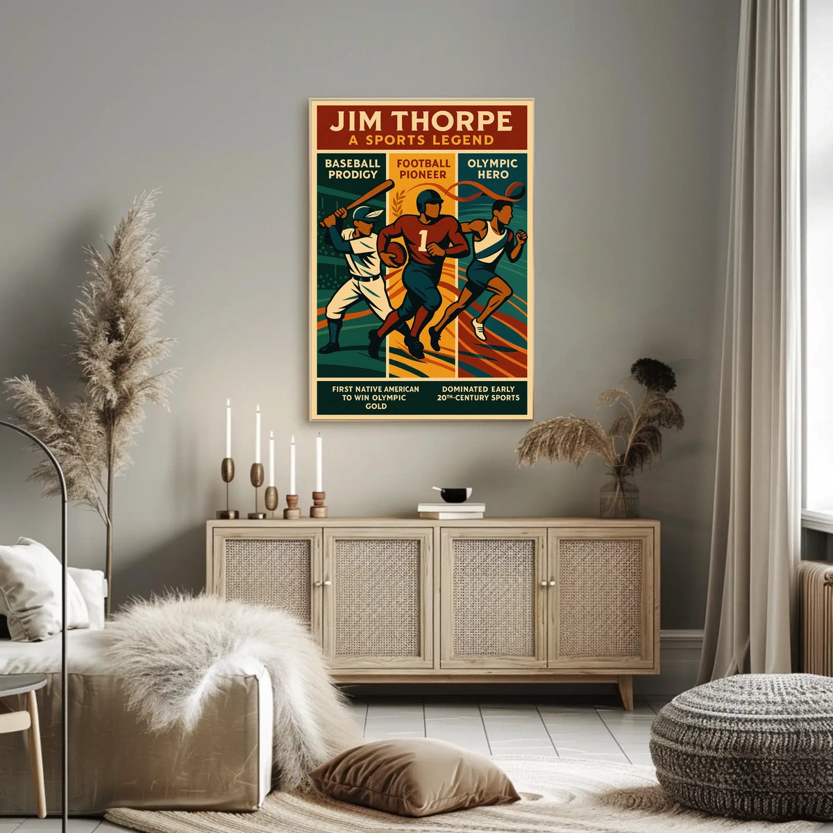 Jim Thorpe A Sports Legend Poster