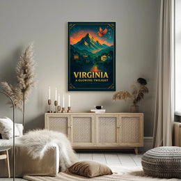 Virginia's Twilight Peace Travel Poster