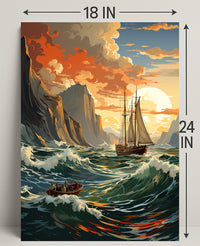 Voyage At Sea Poster PosterGoat