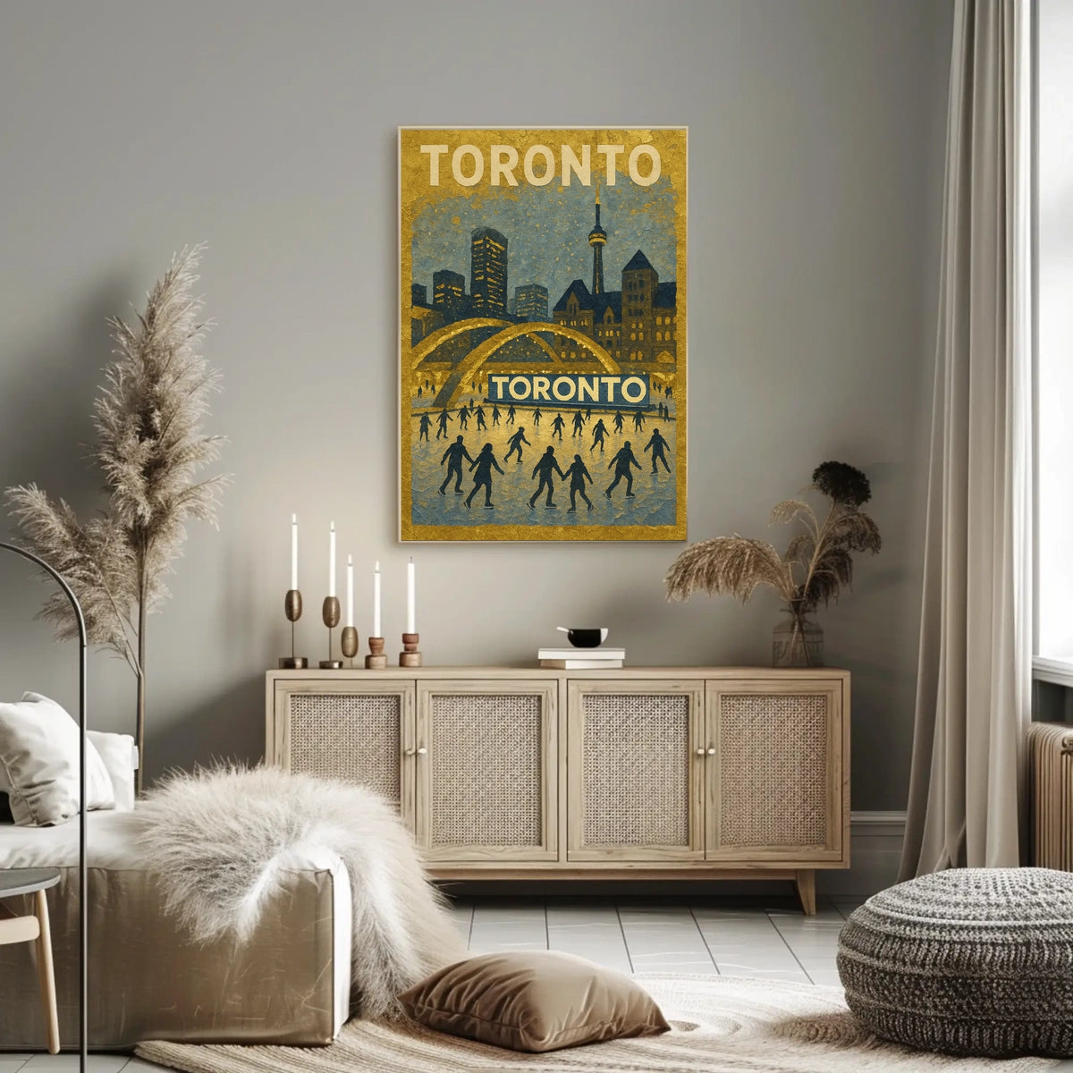 Toronto Winter Scene Poster
