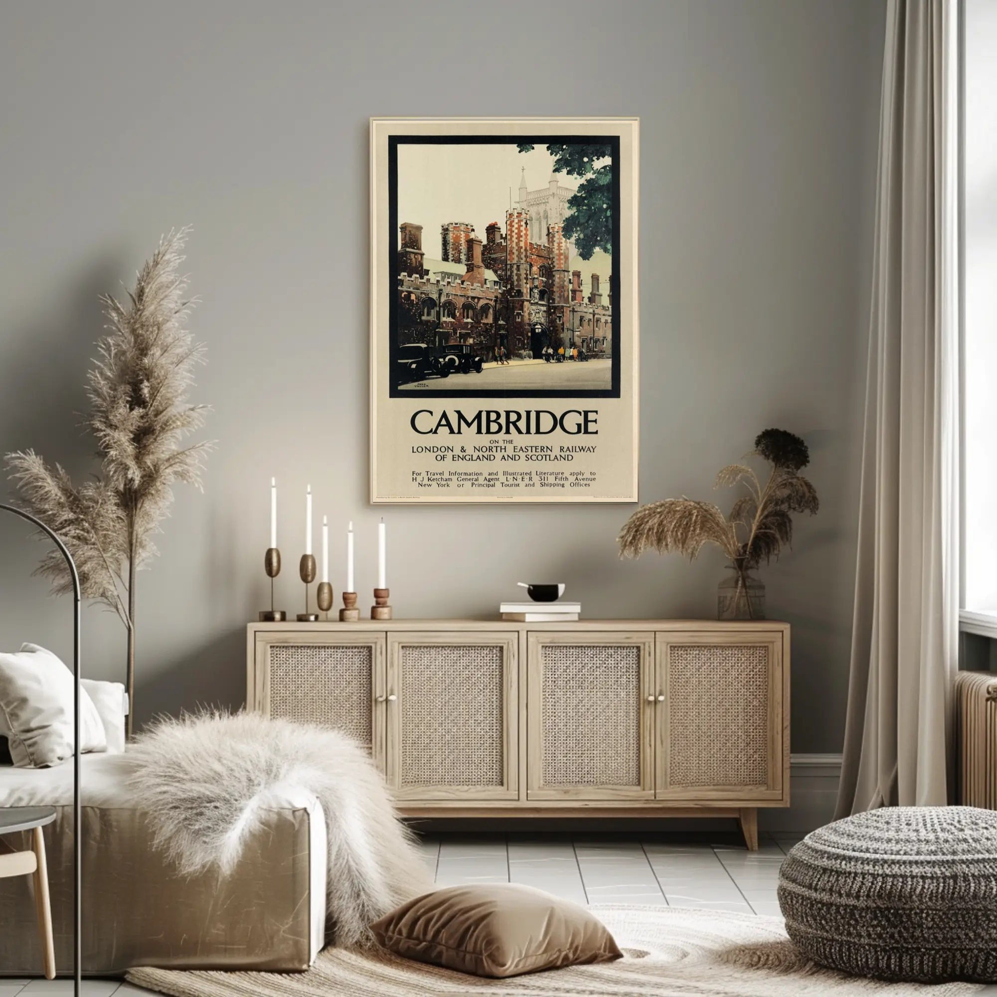 Cambridge Travel Nostalgia: Historic Railway Poster PosterGoat