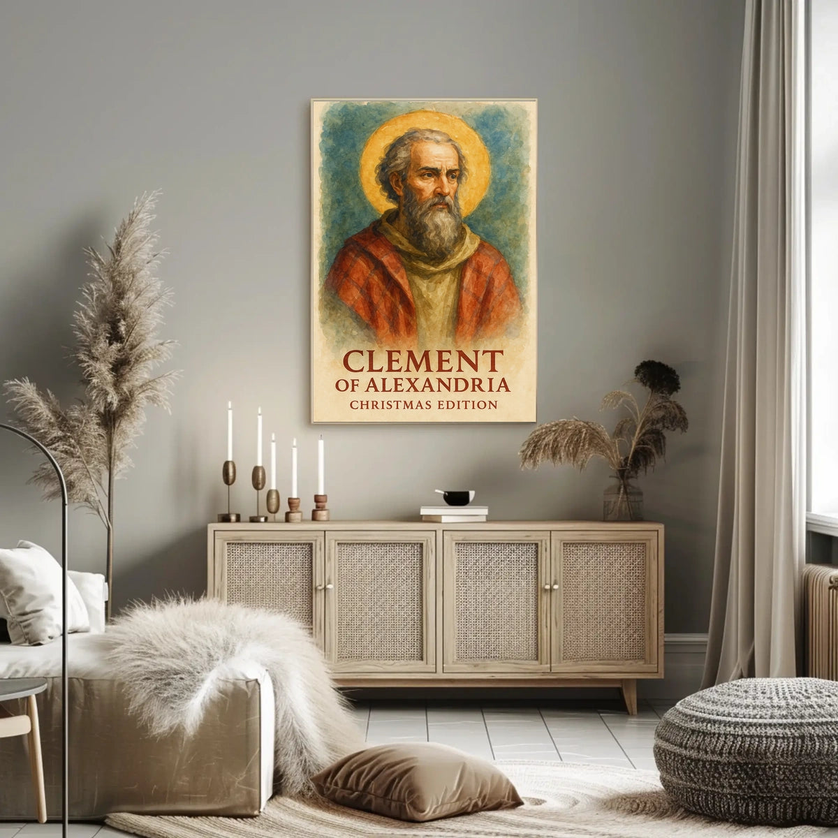 Clement of Alexandria Christmas Art Religious Heritage Poster