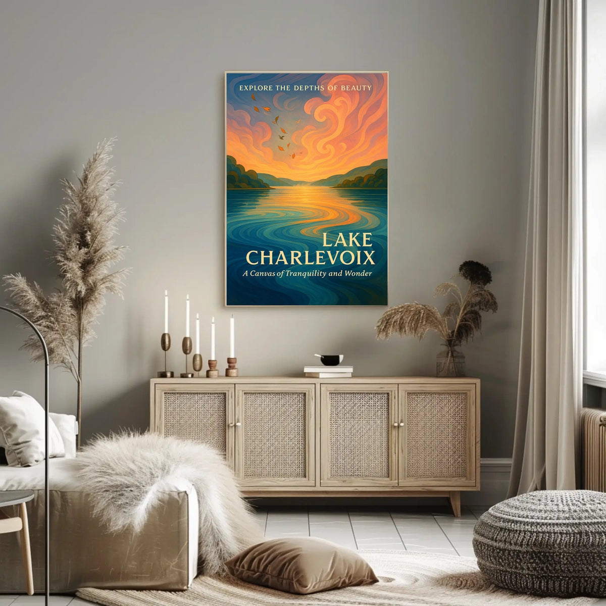 Lake Charlevoix A Canvas Of Poster