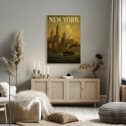 New York Cityscape Poster