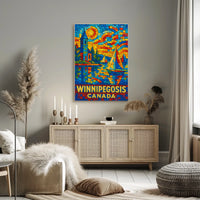Winnipegosis, Canada Vibrant Mosaic Poster