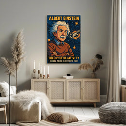 Albert Einstein Theory Of Relativity Poster