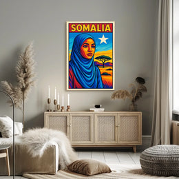 Somalia A Vibrant Tribute Poster