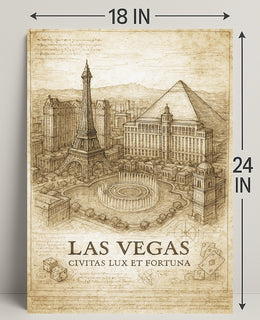 Las Vegas Civitas Lux et Fortuna Poster PosterGoat
