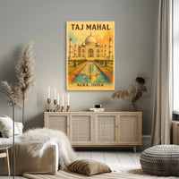 Taj Mahal Travel Photography Poster