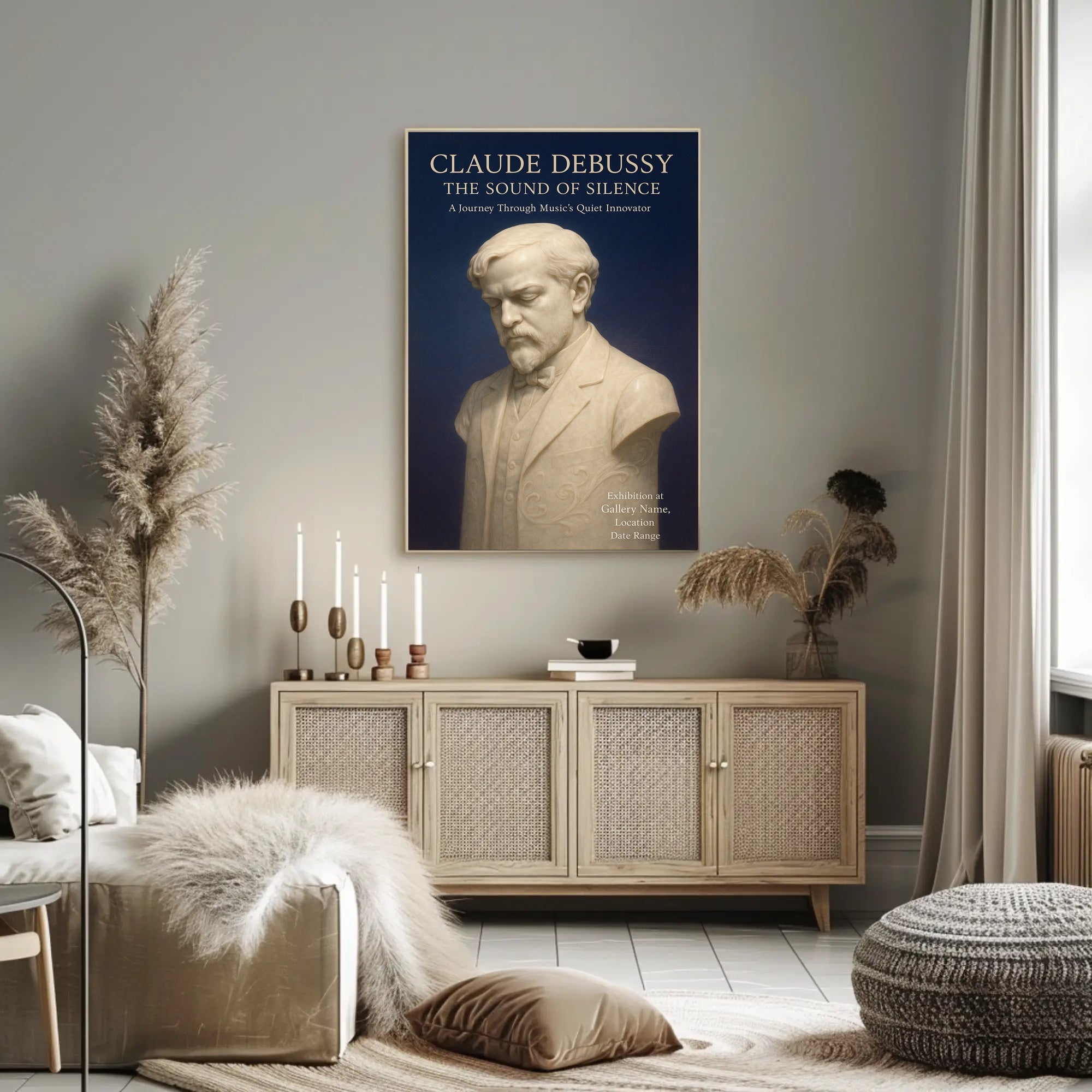 Claude Debussy The Sound of Silence Poster PosterGoat