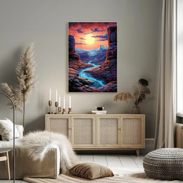 Desert Sunset Serenity Poster PosterGoat
