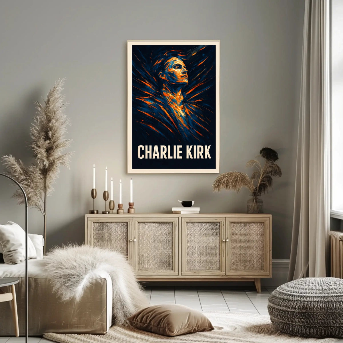 Charlie Kirk Visionary Portrait Poster