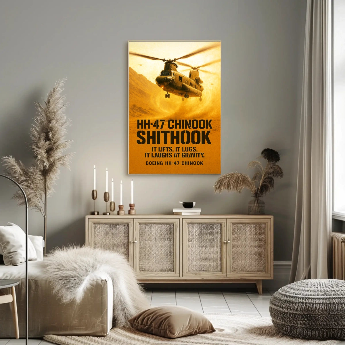 HH-47 Chinook Boeing's Heavy-Lift Helicopter Poster