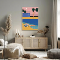Tropical Sunset Retreat Poster