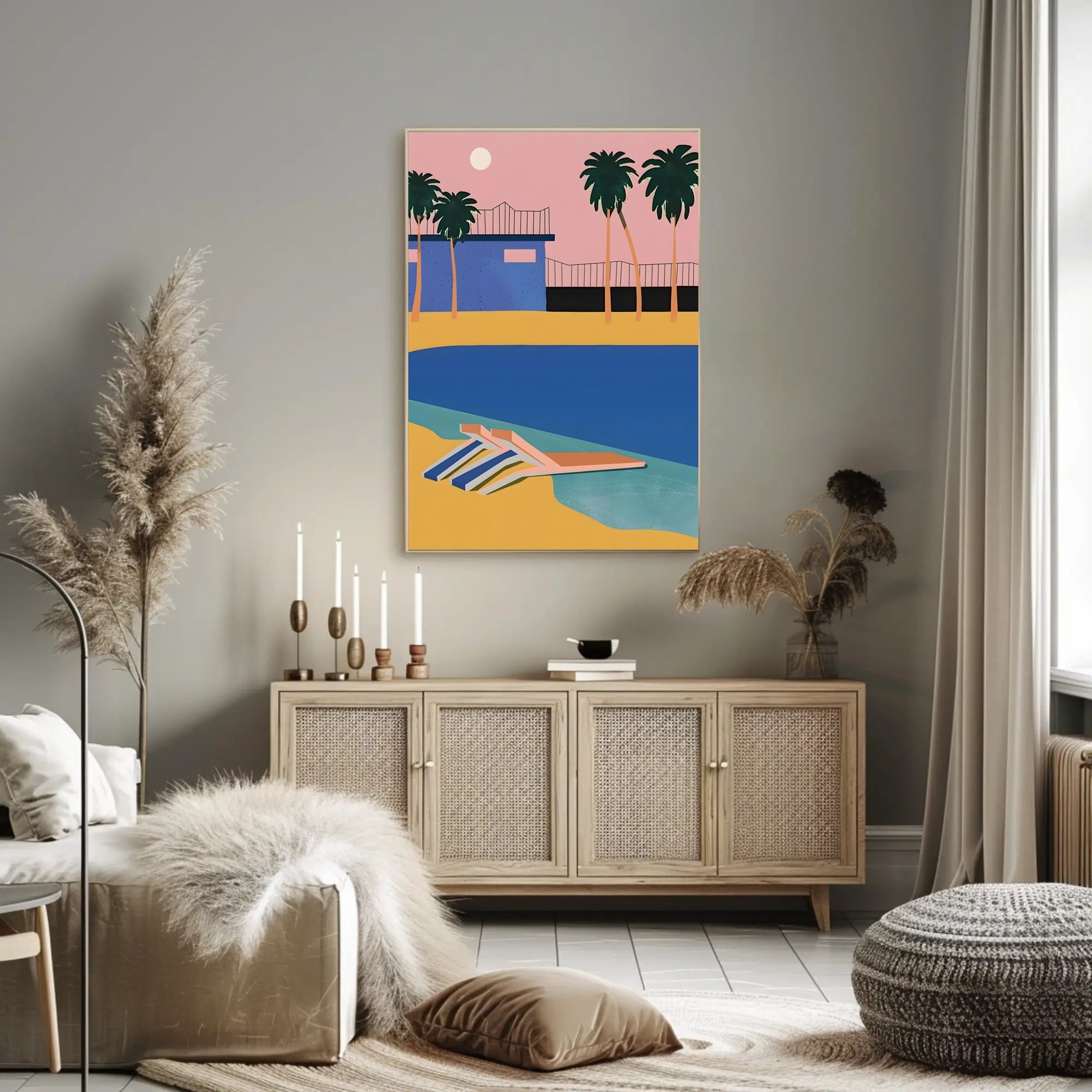 Tropical Sunset Retreat Poster
