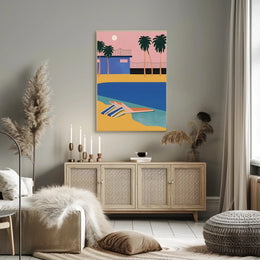 Tropical Sunset Retreat Poster