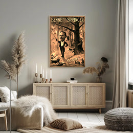 Magical Performance in Enchanted Forest Artistic Poster