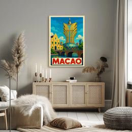 Macao Architectural Marvel Poster