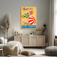 Discover Australia With Boac And Qantas Poster