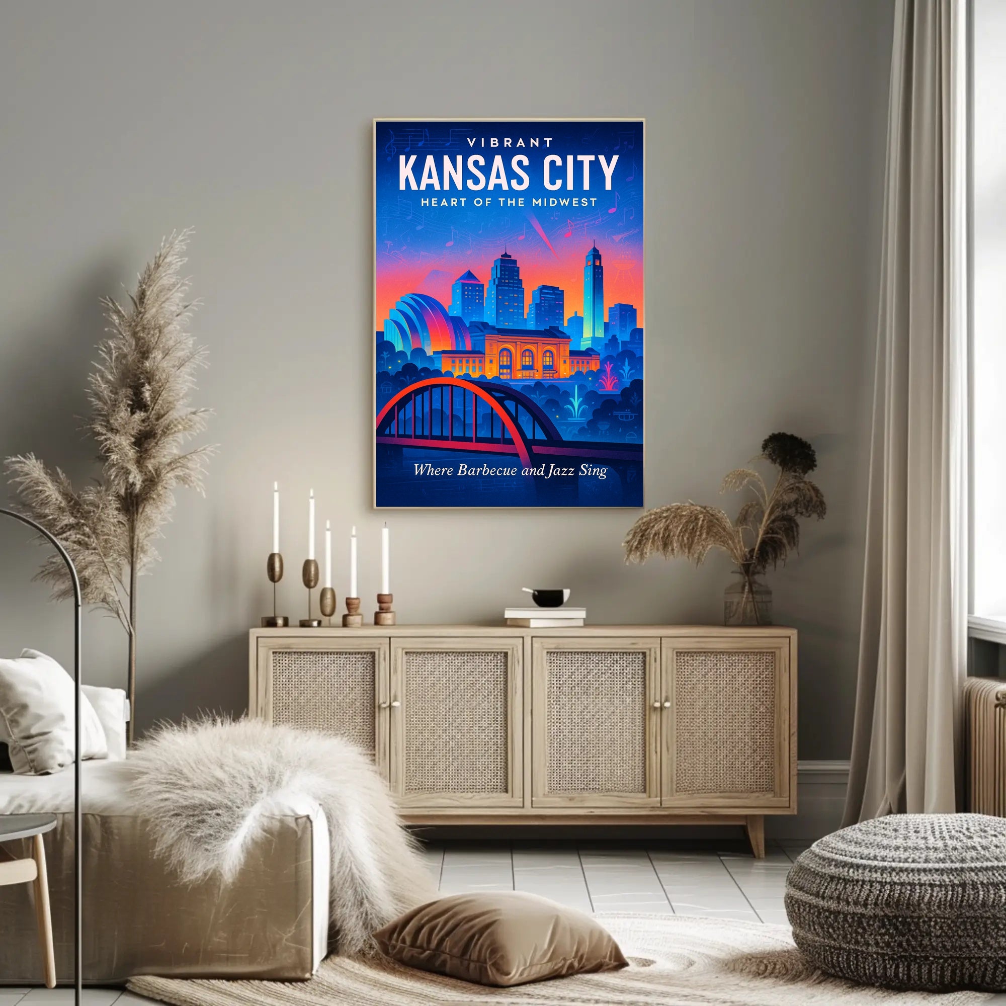 Vibrant Kansas City Poster