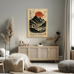 Serene Arctic Wilderness Vintage Travel Poster