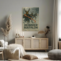 Reindeer Biathlon Poster