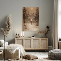 Winter Wonderland With Santa Poster